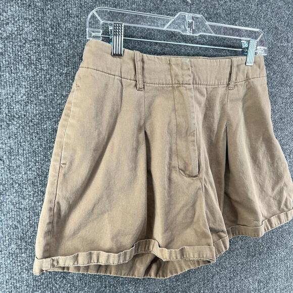 Asos Shorts Womens 6 Beige Khaki Cargo High Rise Comfort Bohemian Casual - Picture 3 of 11